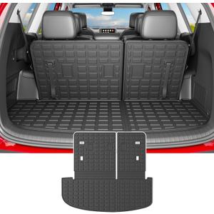 Powoq Cargo Mat Compatible with 2020-2025 Kia Telluride Trunk Mat Cargo Liner TPE Back Seat Protector Trunk Liner Replacement for 2020-2025 Kia Telluride Accessories
