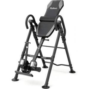 YOLEO Gravity Inversion Table for Back Pain Relief 2026 New Inversion Table w/Lumbar Support Easy to Assemble Back Stretcher Machine 300 lbs