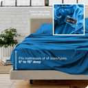 Bare Home Queen Sheet Set - 1800 Ultra-Soft Microfiber Queen Bed Sheets - Double Brushed - Deep Pockets - Easy Fit - 4 Piece Set - Bedding Sheets & Pillowcases (Queen, Medium Blue)