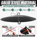 [Solid Steel]16-Inch Hanging Bird Feeder Baffle, Metal Squirrel Baffle for Bird Feeder Pole, Squirrel Proof Baffle Dome Baffle Weather Guard, Bird House Guard for Outdoor Shepherd's Hook, Hummingbird