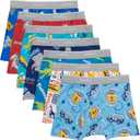 Hanes boys Hanes Boys' and Toddler Underwear, Comfort Flex Wb Boxer Briefs, 10-pack (4T, Days of Week Assorted - 7 Pack)