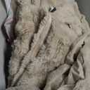 PHF Luxury Faux Rabbit Fur Blanket Twin Size, Ultra Soft Fluffy Plush Cozy Warm Bubble Blanket for Bed, Couch, Chair, Sofa Decorative, Thick Reversible Suitable for Fall & Winter, 60" x 80", Oak