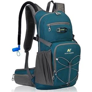 N NEVO RHINO Hydration Backpack, 18L Multipurpose Hiking Backpack with 3L Water Bladder, Water Backpack Insulated Hydration Pack Ideal for Hiking and Cycling