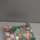 42 Pcs Middle Christmas Rubber Ornaments, 3D Shaped Xmas Tree Ornaments Decorations Snowman Santa Claus Hanging Ornaments with Strings for Christmas Trees Decoration