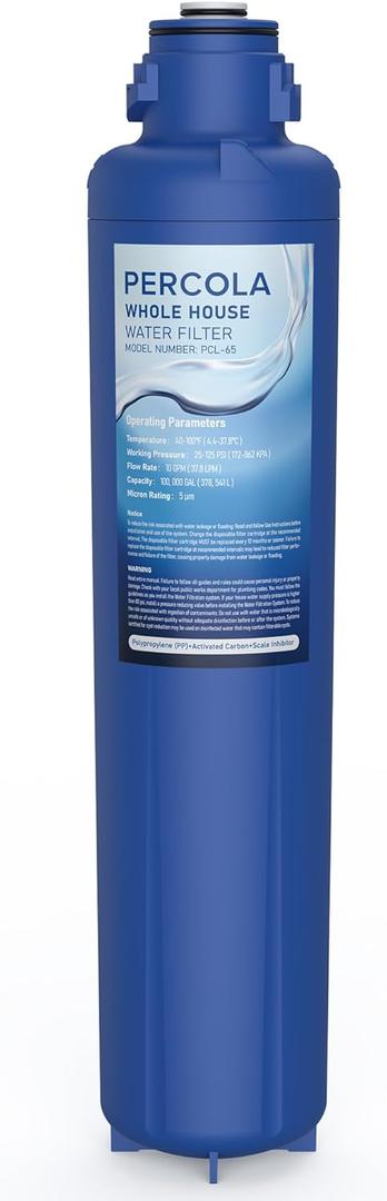 AP917HD-S/AP904 Water Filter Cartridge, 1-Pack
Compatible with Aqua-Pure AP917HD-S Whole House Sediment/CTO Filter, For 3M Aqua-Pure AP904 System, with Scale Inhibitor