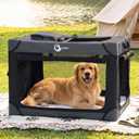 Cozila Portable Collapsible Soft Dog Crate for Extra Large Dogs,42in Black