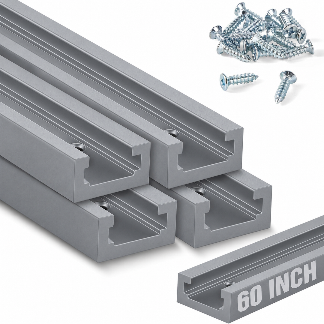 Zonon 6 Pack 60 Inch T-track for Woodworking