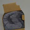 UGASA Long Lumbar Throw Pillow Cover 14x36 Inch Set of 1 Super Soft Faux Fur Decorative Pillow Case Plush Flannel Texture Accent Rectangle Pillowcase for Sofa Couch Living Room Chair, Dark Grey