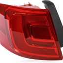 Tail Lights Outer Assembly Compatible with 2011-2018 Volkswagen Jetta OE Style Left Driver Side Rear Light Taillights Replacement for 5C6945095D