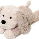 Stuffed Animals Adorable Dog Plush Toys 16.5 inches Soft and Comfort Maltese Dog Plush Toy Gift for Kids, Beige/Grey