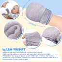 Adjustable Baby Mittens No Scratch Newborn Cotton Breathable Gloves Warm Baby Mitts for Boys Kids, One Size