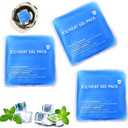 Hat Ice Packs, Gel Ice Packs, Cold Pack Reusable Hot and Cold Pack for Injuries, Pain Relief, Wisdom Teeth, First Aid, Neck, Head, Arms, Legs (Blue 3PCS)