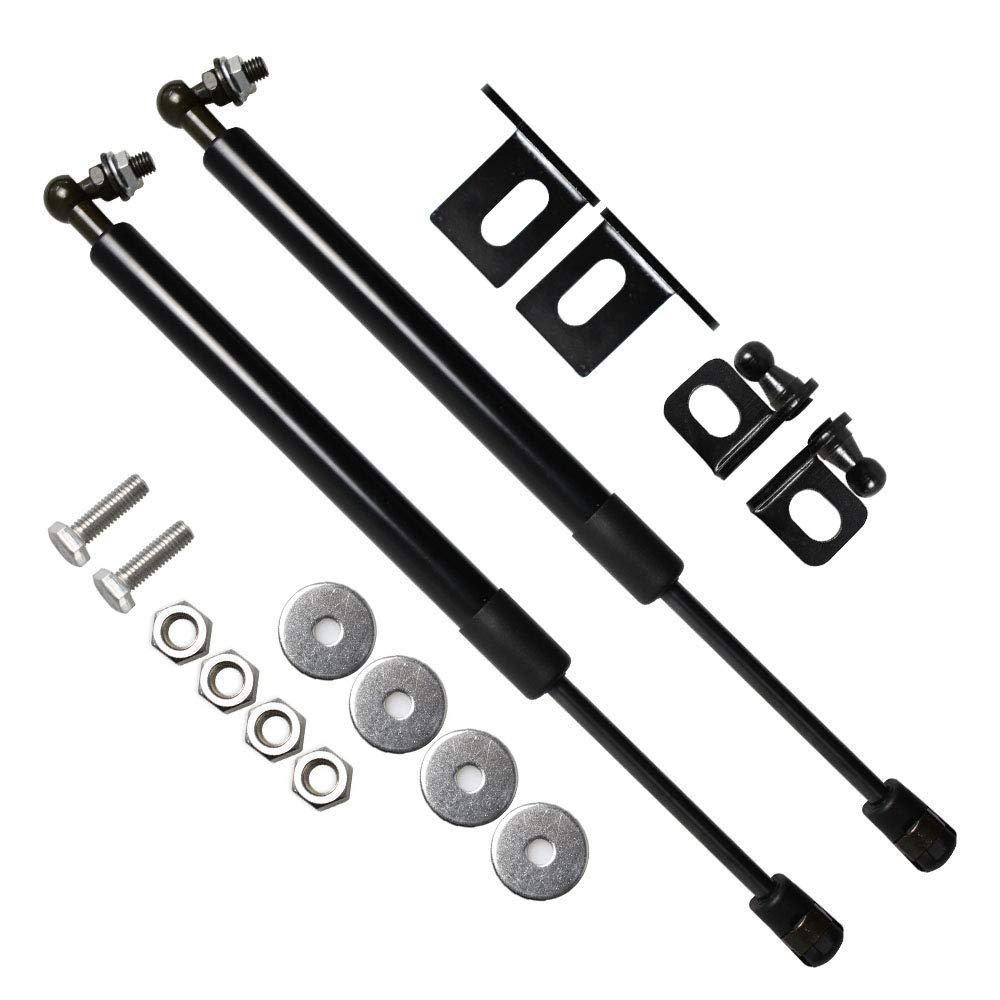 TSUBASA Lift Supports for Toyota Sienna XL30 2011-2019 Front Bonnet Hood Modify Carbon Fiber Gas Charged Shock Dampers Spring Struts Bar (2 PCS) (Normal Black)