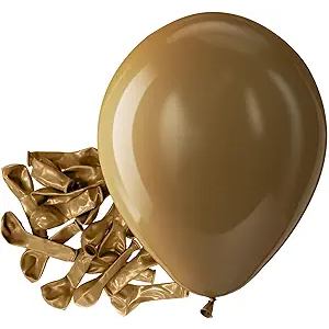 Brown Beige Full Pack Latex Balloons