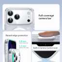 ESR for iPhone 17 Pro Case, Camera Control Cover, Compatible with MagSafe, Shockproof Military-Grade Protection, Magnetic Phone Case for iPhone 17 Pro, Classic Hybrid Case, Clear Shimmer