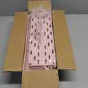 SPACEKEEPER Slim Rolling Storage Cart 4 Tier Bathroom Organizer Utility Cart Mobile Shelving Unit Tower Rack for Kitchen, Laundry Room, Bathroom, Narrow Places, Pink