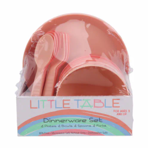 Little Table 16 Pc Dinnerware Set-Corals