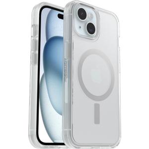 OtterBox iPhone 17e, 16e, 15, 14, 13 (ONLY) Symmetry Series+ Case, Snaps to MagSafe, Ultra-Slim, Raised Edges Protect Camera & Screen - Non-Retail Packaging - Clear