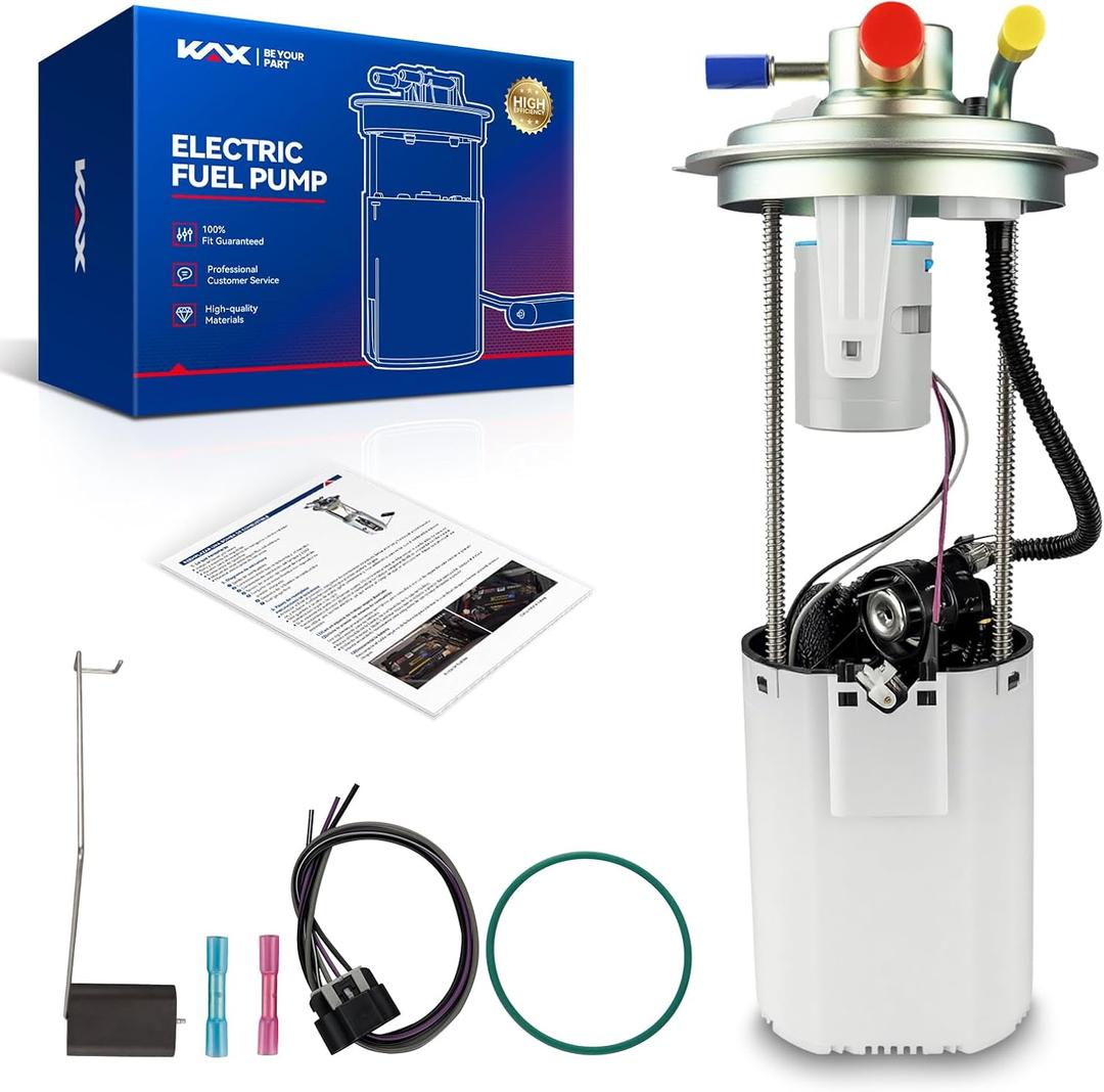 KAX Fuel Pump Assembly Fit for Chevrolet Silverado 1500 & Fit for GMC Sierra 1500/2500HD, 20042006, Compatible with 4.3L 4.8L 5.3L 6.0L Engines | Replaces FG0340, E3609M