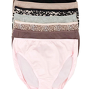Felina Cotton Modal Hi Cut Panty 8-Pack - Premium Cotton Underwear for Women - Comfortable and Breathable XL