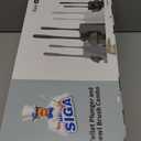 MR.SIGA Toilet Plunger and Bowl Brush Combo for Bathroom Cleaning, Black, 2 Sets