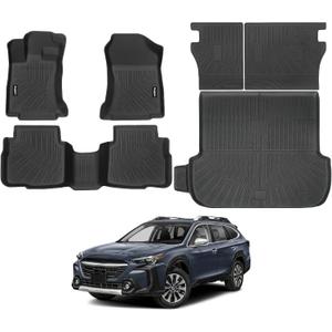 Floor Mats for Subaru Outback 2020-2025, Trunk Mat and Backrest Mat All Weather TPE Protector for Subaru Outback Accessories