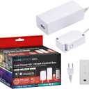PureOptics LED Professional Push Wire Matter Certified Smart Under Cabinet Lighting 2-in-1 Power Kit, 48W Plug-in and Direct Wire, Smart Control Box, Works with Alexa, Apple Home, Google Home