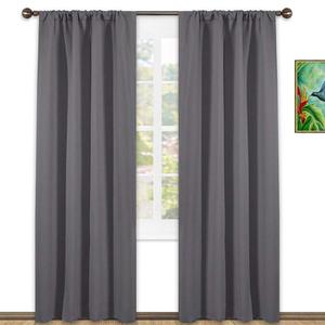Blackout Curtain (Pack of 2 Piece) Thermal Insulated Draperies Energy Saving  42x82 Inch
