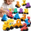 JUKUDAHU Magnet Number Train Set for Toddlers 1 2 3 4 Years Old - Counting Toy, Color Sorting Toy, Preschool Educational Activities, Learning Toy, Train Birthday Gifts for Boys Girls 1-3, 2-4