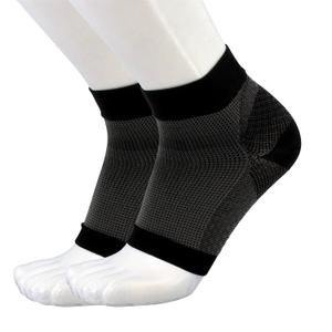 Plantar Fasciitis Support Sleeve for Men and Women, Plantar Fasciitis Compression Socks for Pain Relief, Foot Support, and Treatment, 1 Pair (2 Sleeves), X-Large (Black)