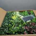 ODTORY Artificial Plant Wall Panels: 20"x20" 8P UV-Anti Faux Grass Wall Backdrop Boxwood Ivy Fence Privacy Screen Fake Greenery Leaf Hedge for Outdoor, Indoor, Garden, Backyard and Home Decor