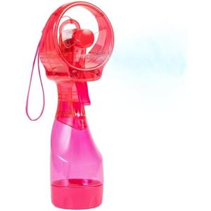 O2COOL Deluxe Handheld Battery Powered Water Misting Fan with Wrist Wrap (Strawberry Pink)