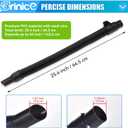 14-37-0105 Vacuum Hose Compatible with Milwaukee M18 Vacuum 0780-20 0880-20 0970-20, for Milwaukee 18v/28v Wet/Dry Vacuum Hose Replacement Assembly, Only fit Inside Hose Storage Vacuum, Black
