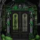 3 Pcs Halloween Cemetery Archway Halloween Cemetery Banners Gothic Outdoor Banners Sign Banner Decorations for Outdoor Party Supplies (Scary)