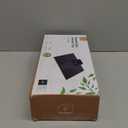 Joy&Grace Sofa Armrest Tray with Large Mug Holder, Bamboo Couch Arm Tray, Anti-Slip Couch Cup Holder Foldable Sofa Arm Table for Eating Drinks Cellphone (Color Black)