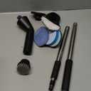 Leebein Electric Spin Scrubber, Cordless Cleaning Brush for Bathroom Shower Tub, IPX7 Waterproof Power Scrubber with 7 Brush Heads, Extendable Long Handle and 2 Speeds Scrubber for Bathtub Floor