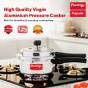 Prestige Popular Aluminium Pressure Cooker, 2 Liter