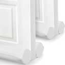 2 Pack Under Door Draft Stopper - Bottom Door Gap Filler & Seal - Windproof Coating Cover - Fits 30 to 36 Door - Block Noise, Sound, Hot Air, Light, Wind - Easy Install Draft Blocker - White