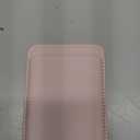 Magnetic Wallet Cell Phone Card Holder for Phone Case, Stronger Magnetic RFID Leather Phone Wallet Stick on Series of iPhone 17/16/15/14/13/12 and Pro/Promax, Light Pink