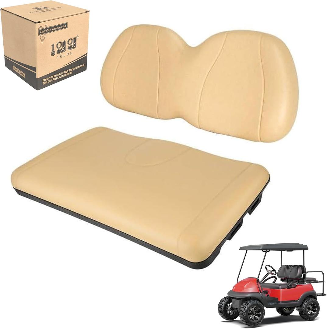 10L0L Golf Cart Front Seat Cushion & Backrest Assembly for Club Car Precedent 2004-2011, Premium Soft Sponge Replacement Kit, Comfortable and Supportive