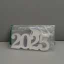 White Graduation Decorations, Class of 2025 Congrats Grad Wooden Table Centerpieces, Graduation Photo Booth Props for Any Schools or Grades