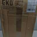 EKO Mirage-T 50 Liter / 13.2 Gallon Touchless Rectangular Motion Sensor Trash Can, Brushed Stainless Steel Finish