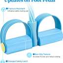 Pedal Resistance Bands with Handles, Upgrade 6-Tubes Manual Tension Training Pedal, Natural Rubber Foot Pedal Resistance Bands, Multifunction Fitness Bands for Abdomen, Waist, Arm, Leg