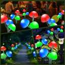 BeHiller Solar Mushroom Lights Outside for Lawn Decorations - 6PACKS 18LED 8 Lighting Modes Multi-Color Mushrooms Yard Decor for Mom Gifts,Solar Garden Lights for Backyard,Fence,Housewarming Decor