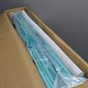 Collapsible Rectangle Non-Inflatable Swimming Pool for Family Adults Hard Plastic Shell Foldable Swimming Pool for Outside Backyard Portable Pet Dog(Gradient Blue, 260cm)