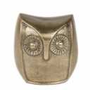 HD Designs Aluminum Owl - Gold