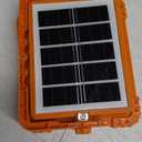 100W LED Solar Work Light, 466 LED 10000LM Magnetic Worklight with 5 Modes, 12000mAh Battary Rechargeable, IP66 Waterproof Portable Solar Outdoor Working Light for Emergency, Repair, Camping