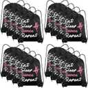Windyun 16 Pcs Ball Drawstring Backpack Bulk Lightweight Draw String Bags Cinch Bags Drawstring Cinch Sack Tote(Dance)