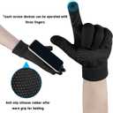 Loritta 3-Pieces Winter Hat Neck Warmer Touchscreen Gloves Set Knit Thick Scarf Beanie Hats Scarves Set Gifts for Women