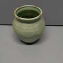 Quoowiit Ceramic Rustic Farmhouse Vase, Green Distressed Flower Vase for Home Decor, Boho Decorative Vases for Centerpiece Table Decorations, Vases for Living Room Kitchen Entryway Mantle Shelf Decor